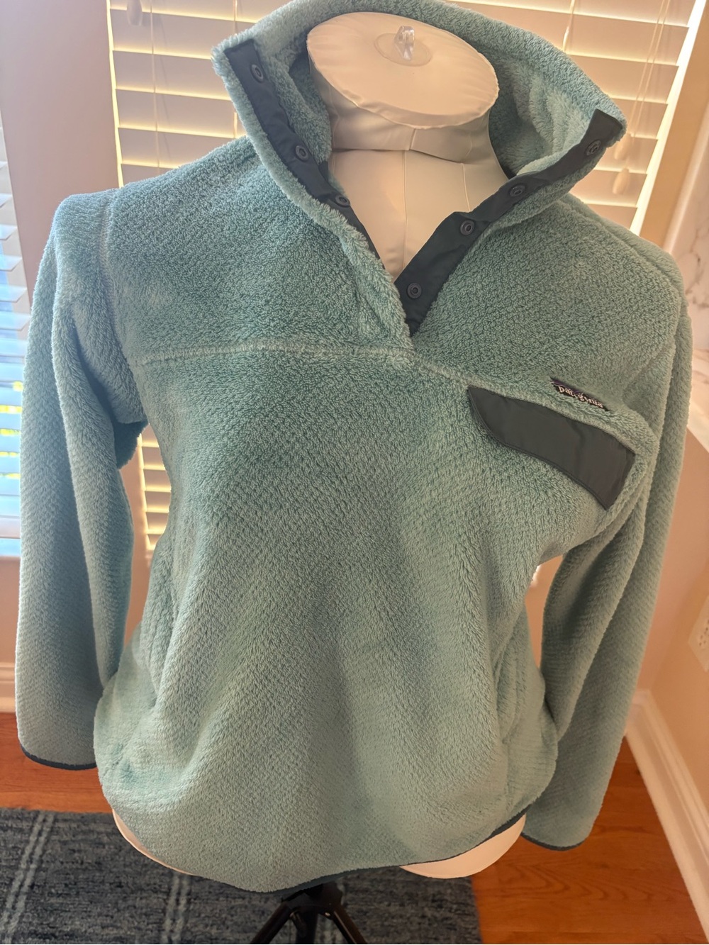 Patagonia Women’s Re-Tool Snap-T Fleece Pullover Aqua Blue/Seafoam